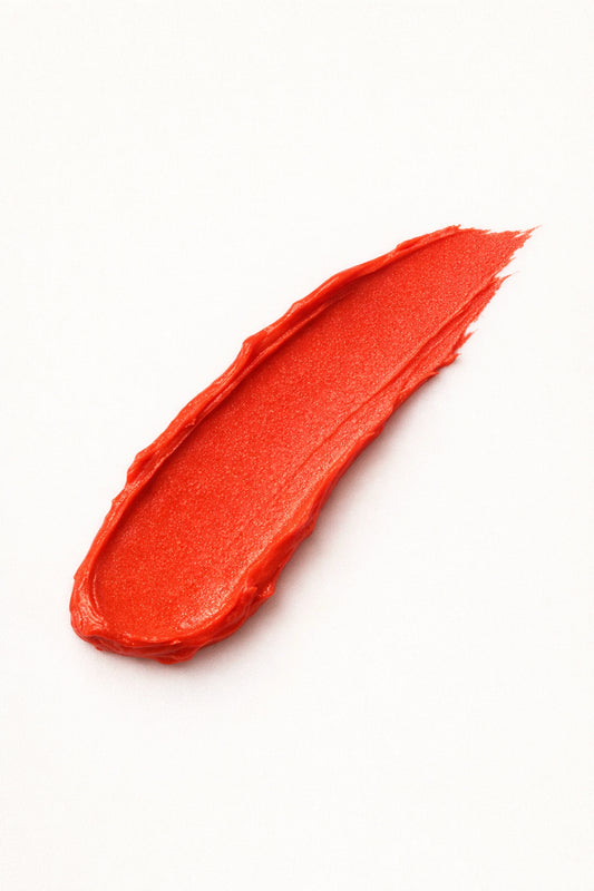 Honor the House Blush swatch shade 05 Café Al Sol - rich warm red pigment swatch displaying smooth application.