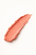 Honor The House Golden Cheek Cream Blush in 01 Sun Kiss swatch on white background.