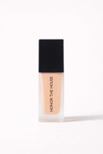 Golden Minute vegan liquid foundation in its original packaging by Honor The House