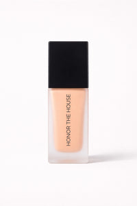 Honey Dipped vegan liquid foundation in its original packaging by Honor The House
