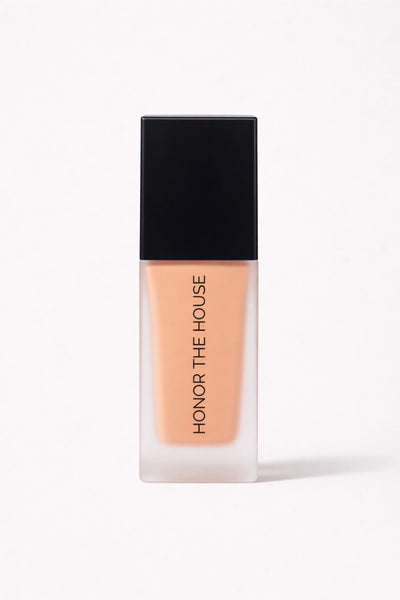 Desert Luck vegan liquid foundation in its original product packaging by Honor The House