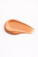 Caramel Flow vegan liquid foundation liquid swatch by Honor The House