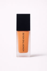 Pecan Treat vegan liquid foundation in original product packaging by Honor The House