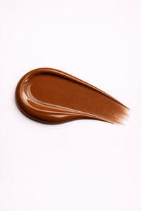 Mocha Luxe vegan liquid foundation in liquid swatch form by Honor The House