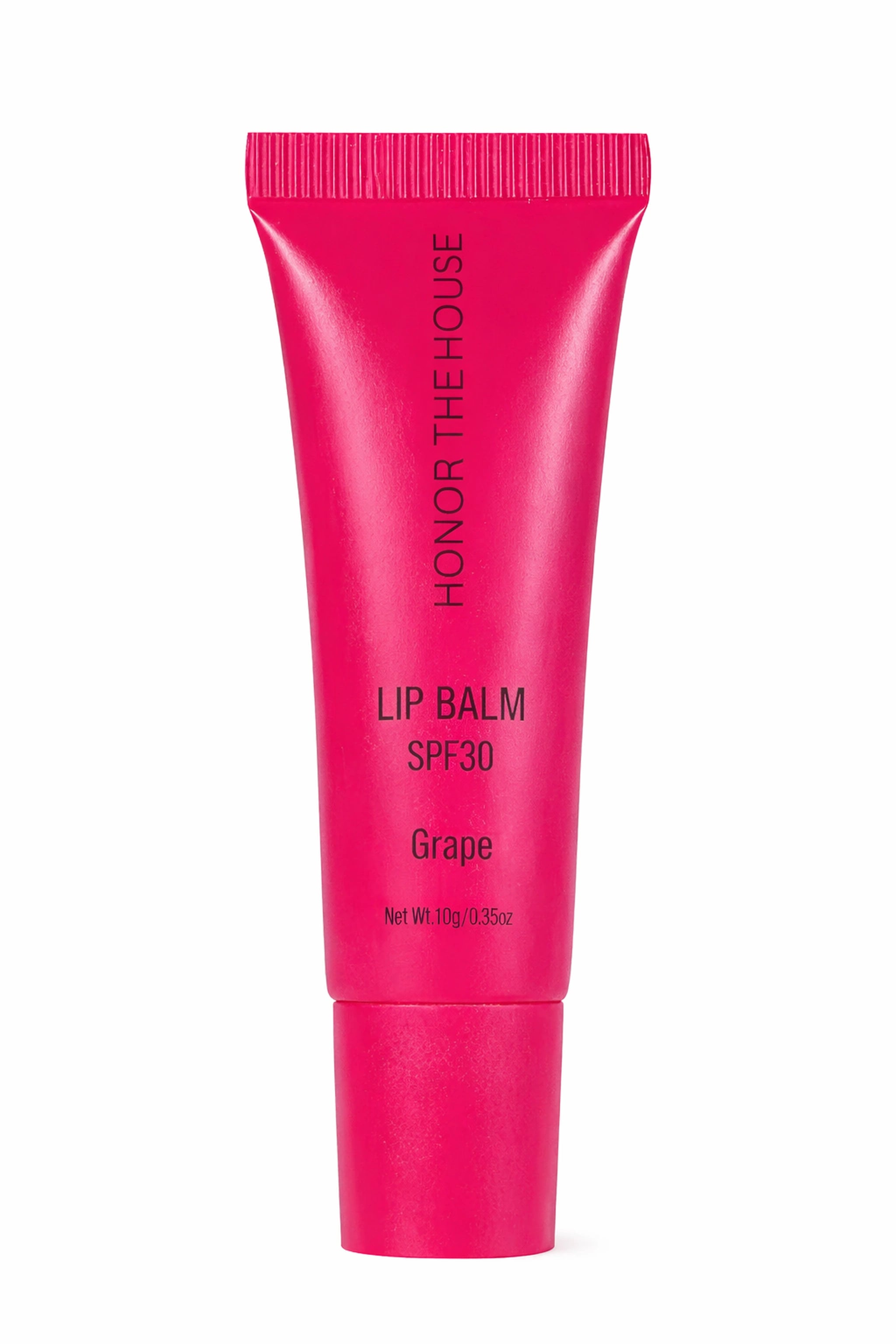 Honor The House SPF 30 Lip Balm in Cabernet Grape product tube.
