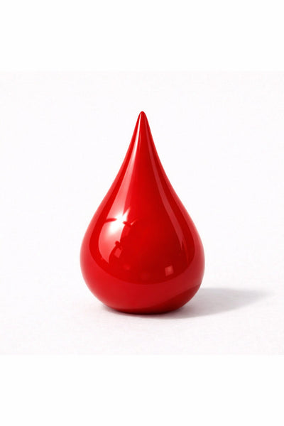Caribbean Cherry vegan nail polish in rain drop form by Honor The House