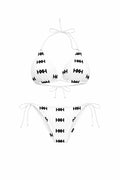 Honor The House Cloud White Bikini with an off-white background.