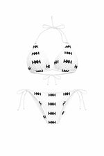 Honor The House Cloud White Bikini with an off-white background.