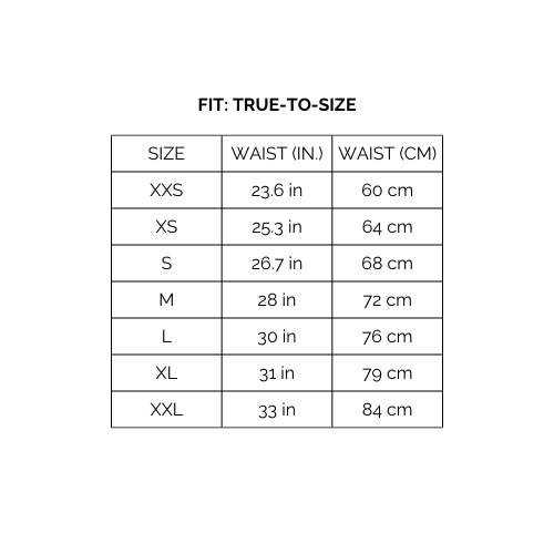 Forever Fluent High-Waist Thong Size Guide - Honor The House