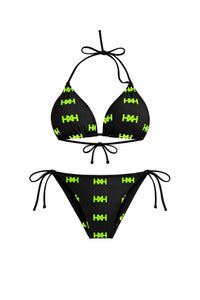 Honor The House Umbreon Black Bikini with an off-white background.
