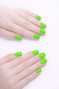 Umbreon Glow vegan nail polish on white model hands by Honor The House